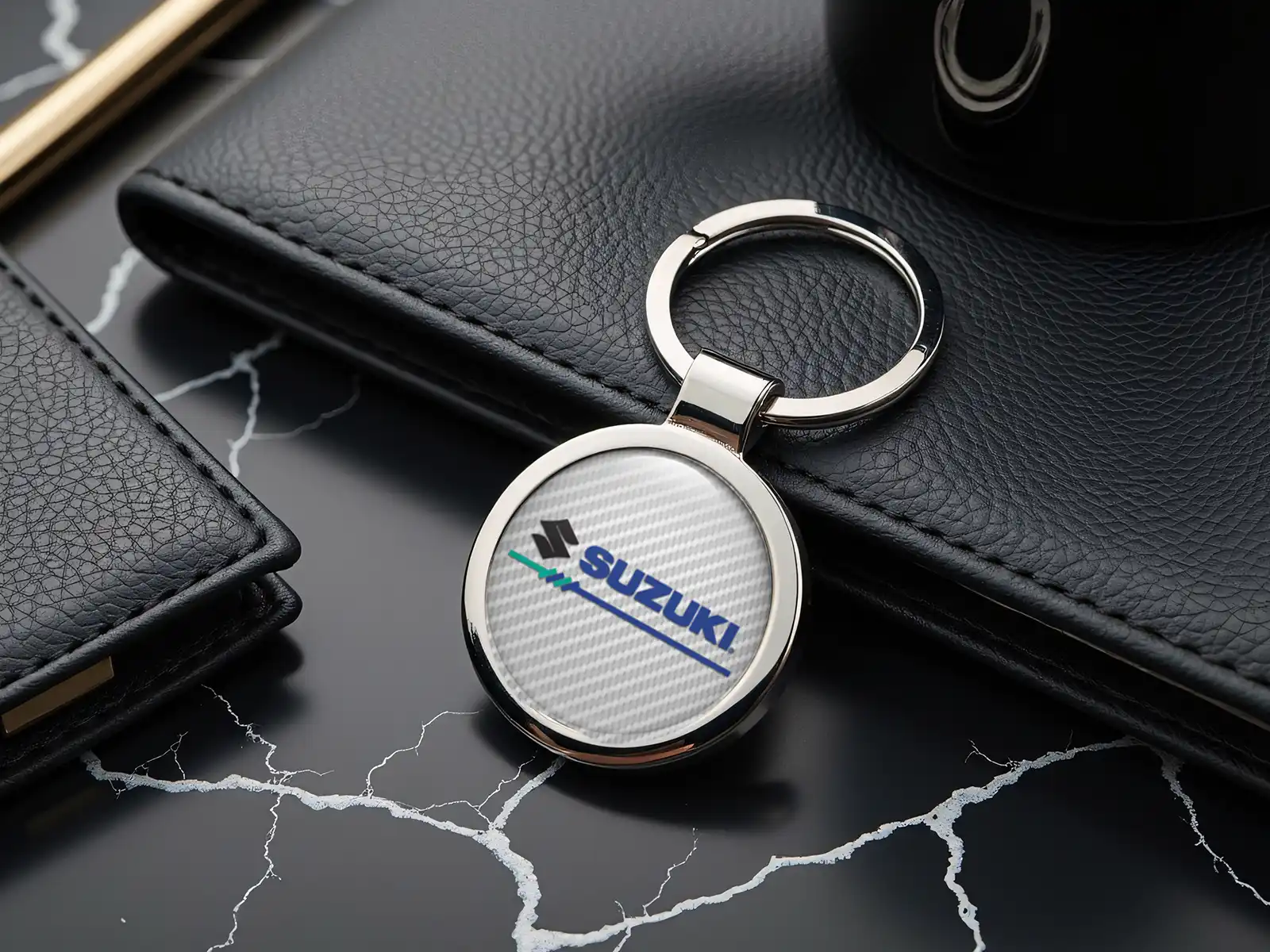 Suzuki Llaveros Personalizados Logo Premium Metal